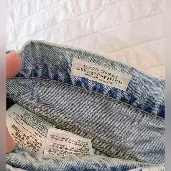 Mens premium Levi's high ball denim size 31 light wash - Picture 8 of 8